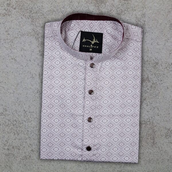 Khalifa'z Lavender Mosaic Panjabi - Image 3