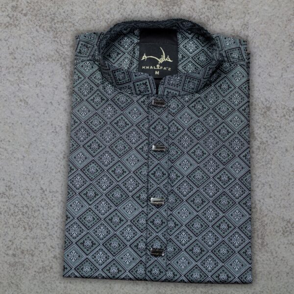 Khalifa'z Graphite Grid Panjabi - Image 3