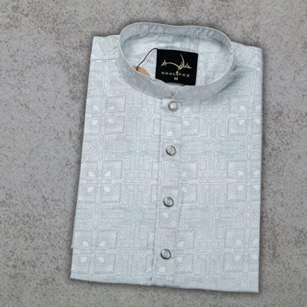 Khalifa'z Silver Lattice Panjabi - Image 3