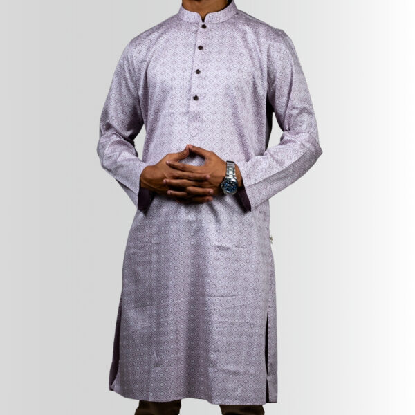 Khalifa'z Lavender Mosaic Panjabi