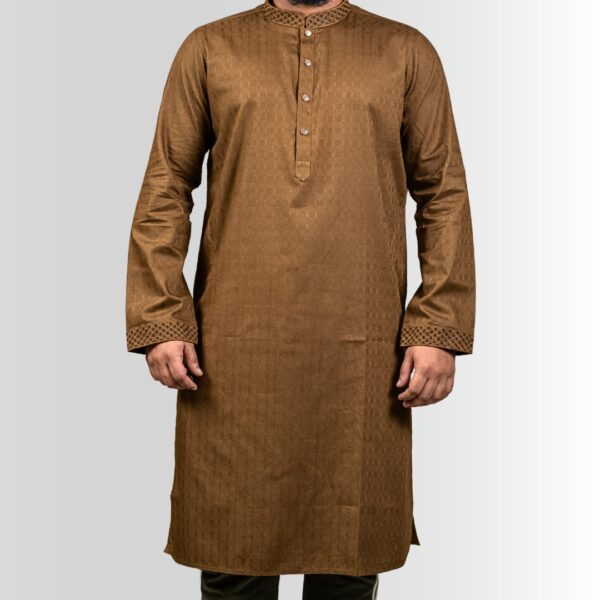 Khalifa'z Caramel Weave Panjabi
