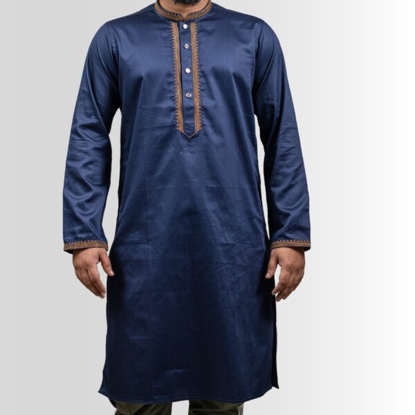 Khalifa'z Royal Indigo Embroidered Panjabi