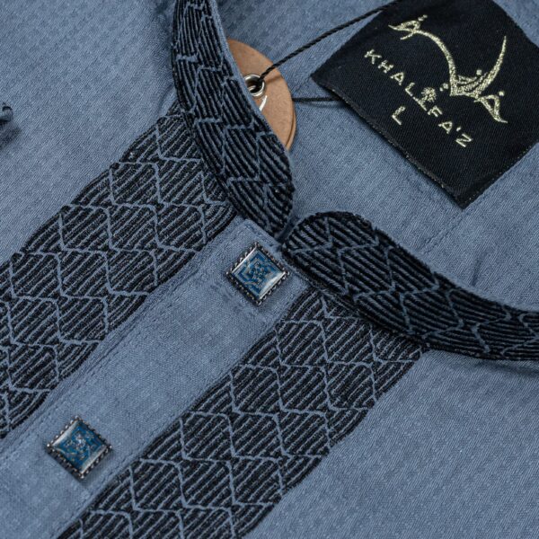 Khalifa'z Slate Geometric Panjabi - Image 2
