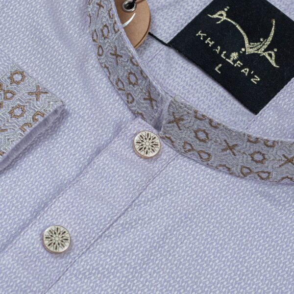 Khalifa'z Lavender Tapestry Panjabi - Image 2