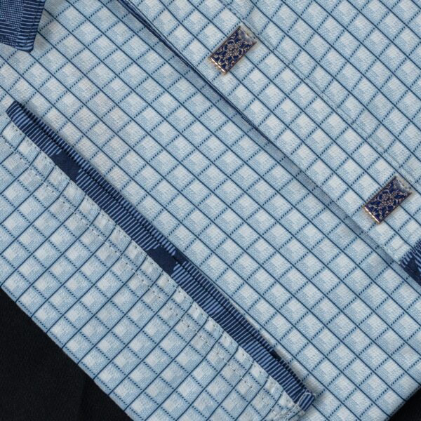 Khalifa'z Gridline Azure Panjabi - Image 3