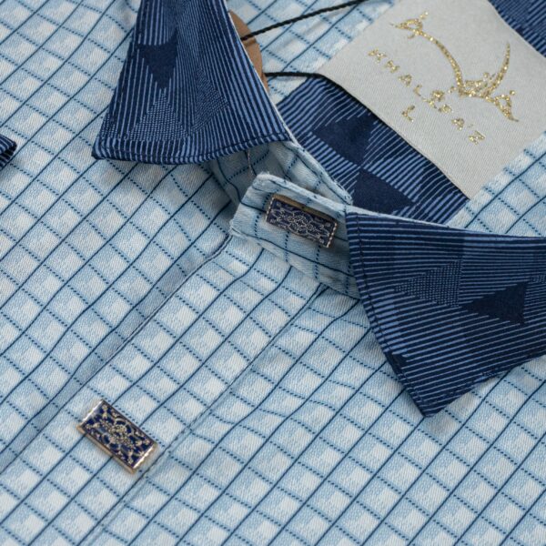 Khalifa'z Gridline Azure Panjabi - Image 2