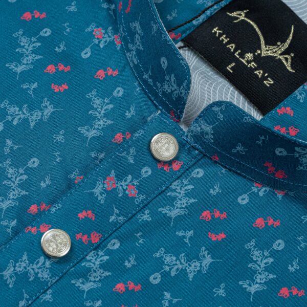 Khalifa'z Teal Bloom Panjabi - Image 2