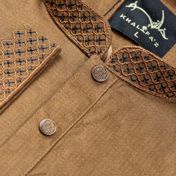 Khalifa'z Caramel Weave Panjabi - Image 2
